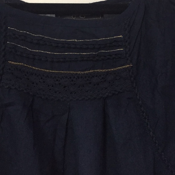 Jessica Simpson Navy Blue Boho Top 2for$10 - Picture 4 of 12